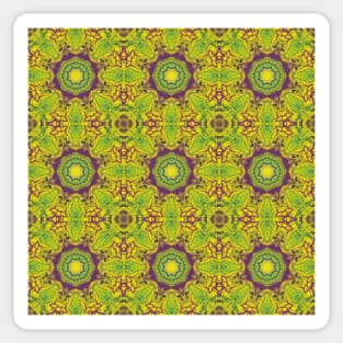 Green and Purple Hammer Gear Pattern - WelshDesignsTP004 Sticker